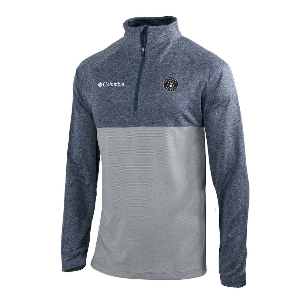 Milwaukee Brewers Columbia Omni-Wick Raglan Rockin' It Quarter-Zip Pullover - MLB Pullover
