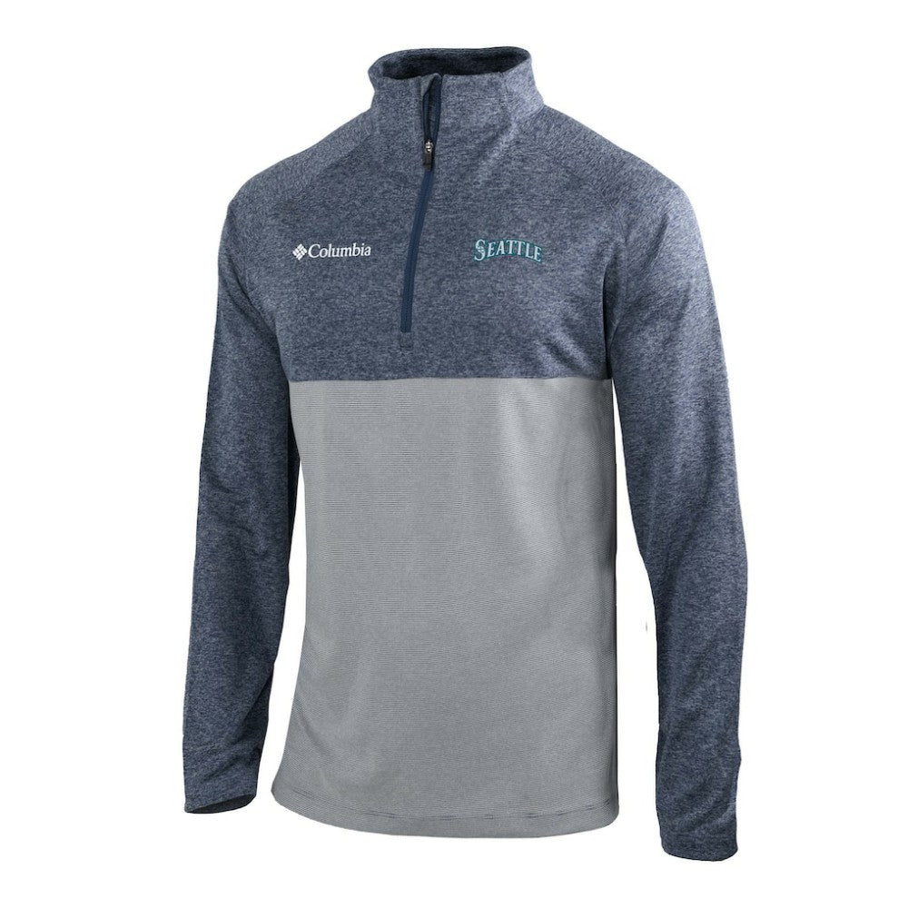 Seattle Mariners Columbia Omni-Wick Raglan Rockin' It Quarter-Zip Pullover - MLB Pullover