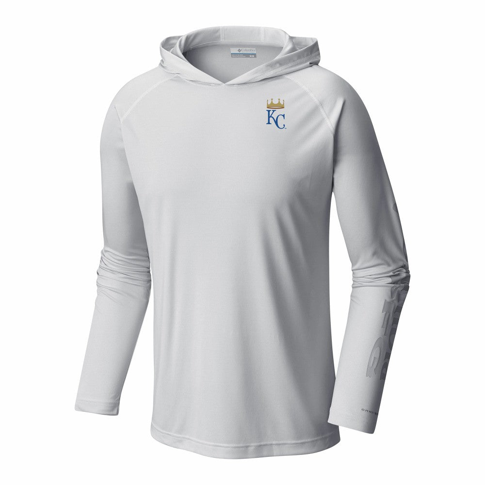 Kansas City Royals Columbia Terminal Tackle Omni-Shade Raglan Pullover Hoodie - MLB Hoodies