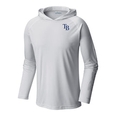 Tampa Bay Rays Columbia Terminal Tackle Omni-Shade Pullover Hoodie - MLB Hoodies
