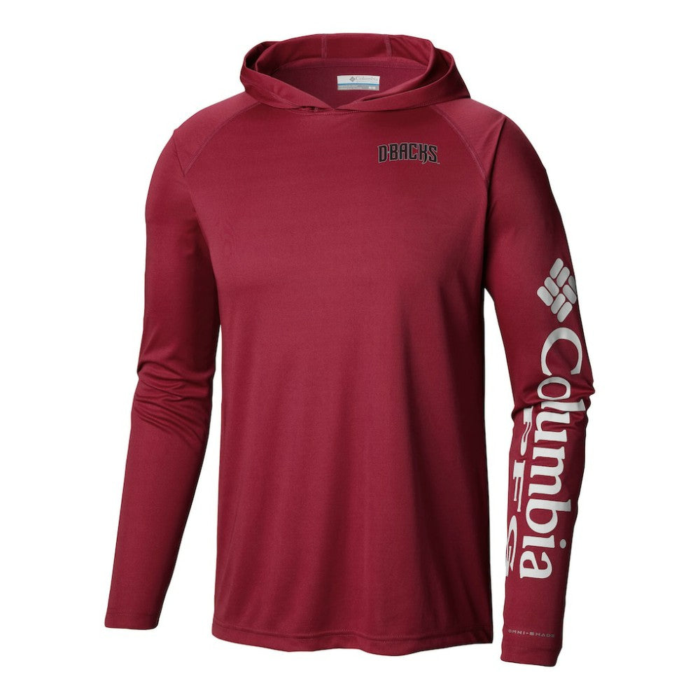 Arizona Diamondbacks Columbia Terminal Tackle Omni-Shade Pullover Hoodie - MLB Hoodies