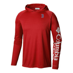Boston Red Sox Columbia Terminal Tackle Omni-Shade Pullover Hoodie - MLB Hoodies