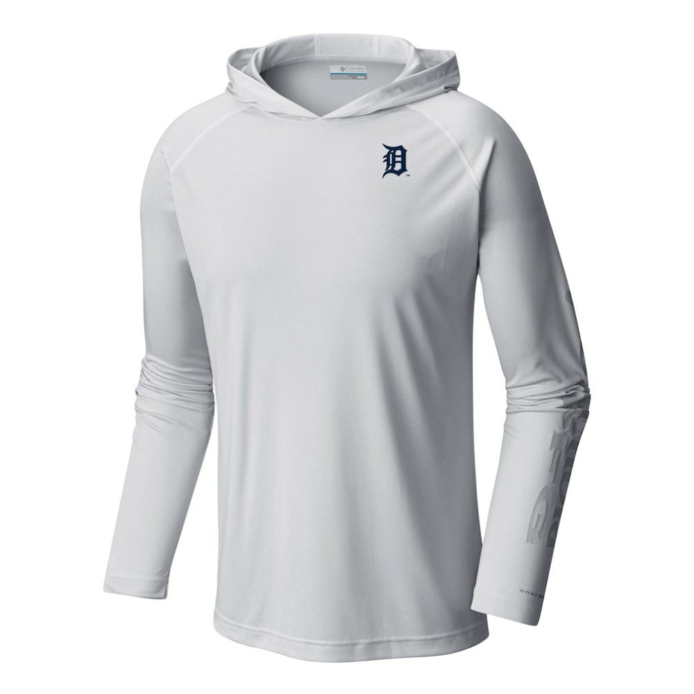 Detroit Tigers Columbia Terminal Tackle Omni-Shade Pullover Hoodie - MLB Hoodies