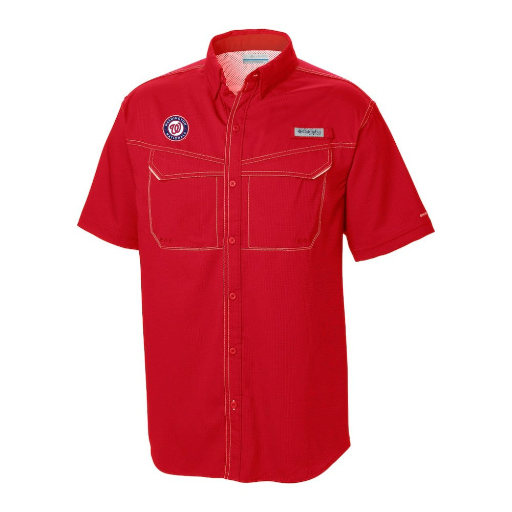 Washington Nationals Columbia Omni-Wick Low Drag Offshore Button-Up Shirt - MLB
