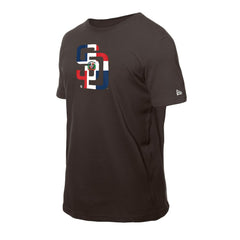 San Diego Padres New Era Dominican Republic Flag Logo T-Shirt - MLB T-shirts