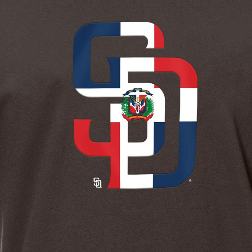 San Diego Padres New Era Dominican Republic Flag Logo T-Shirt - MLB T-shirts