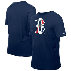 Boston Red Sox New Era Dominican Republic Flag Logo T-Shirt - MLB T-shirts