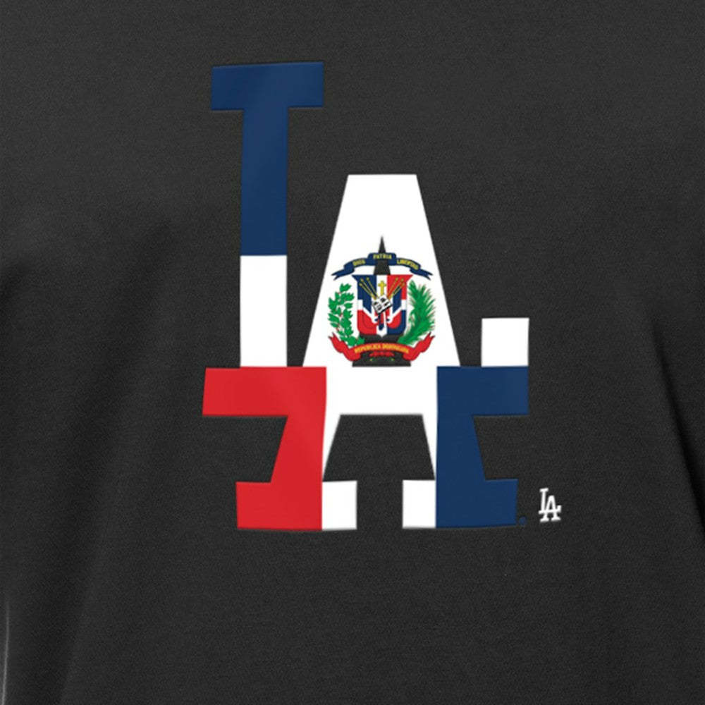 Los Angeles Dodgers New Era Dominican Republic Flag Logo T-Shirt - MLB T-shirts