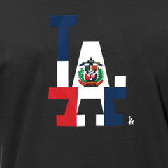 Los Angeles Dodgers New Era Dominican Republic Flag Logo T-Shirt - MLB T-shirts