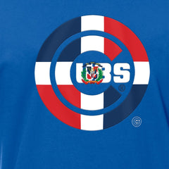 Chicago Cubs New Era Dominican Republic Flag Logo T-Shirt - MLB T-shirts