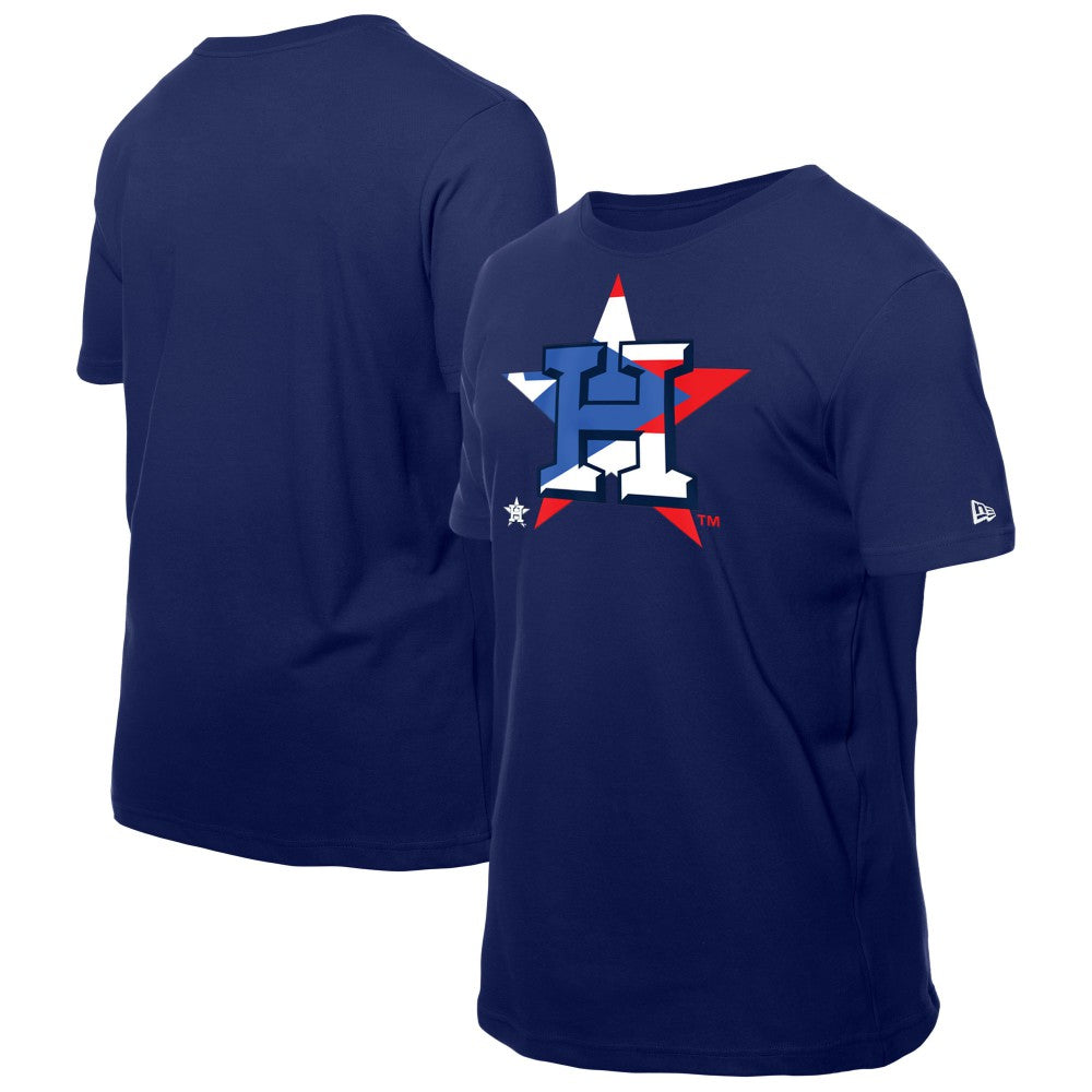 Houston Astros New Era Puerto Rican Flag Logo T-Shirt - MLB T-shirts