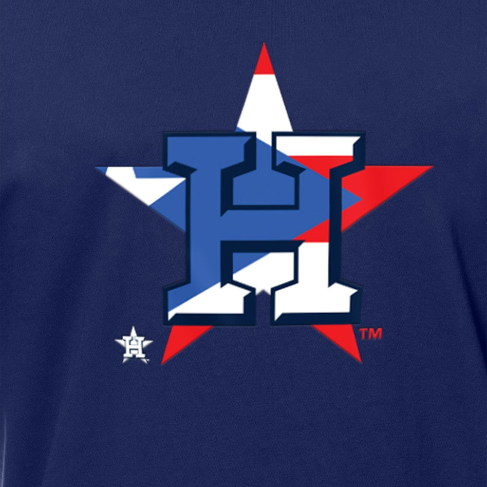 Houston Astros New Era Puerto Rican Flag Logo T-Shirt - MLB T-shirts