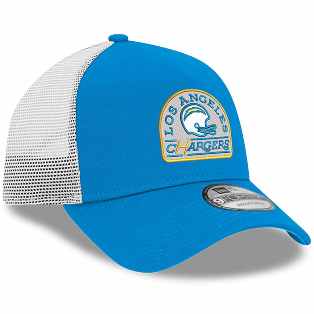 Los Angeles Chargers Charger Power A-Frame 9FORTY Trucker Adjustable Hat | NFL On sale