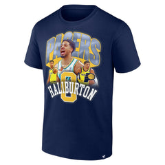 Navy Tyrese Haliburton Indiana Pacers Notorious 4.0 T-Shirt | NBA