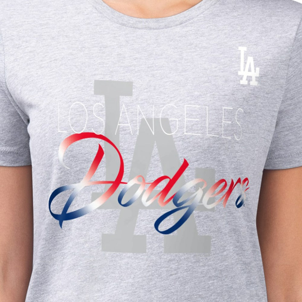 Los Angeles Dodgers G-III 4Her by Carl Banks Women's Super-Slim Fit Lightweight Shadow Logo Graphic T-Shirt - MLB T-shirts