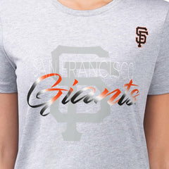 San Francisco Giants G-III 4Her by Carl Banks Women's Super-Slim Fit Lightweight Shadow Logo Graphic T-Shirt - MLB T-shirts
