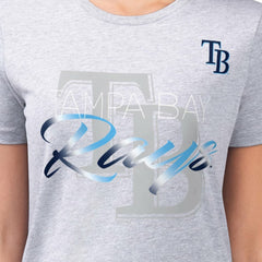 Tampa Bay Rays G-III 4Her by Carl Banks Women's Super-Slim Fit Lightweight Shadow Logo Graphic T-Shirt - MLB T-shirts