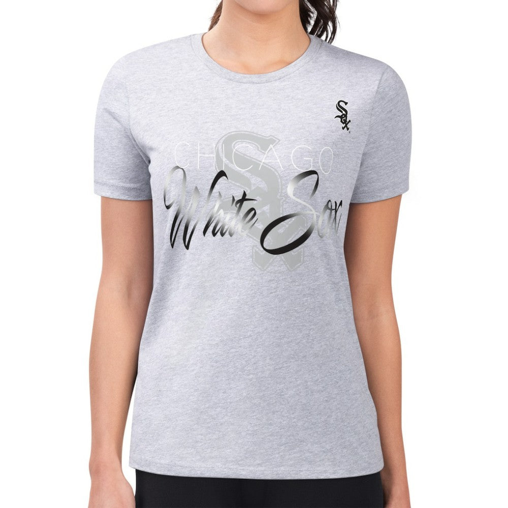 Chicago White Sox G-III 4Her by Carl Banks Women's Super-Slim Fit Lightweight Shadow Logo Graphic T-Shirt - MLB T-shirts