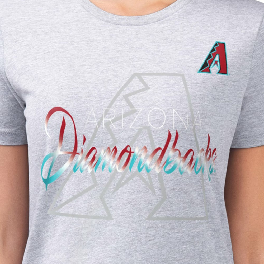 Arizona Diamondbacks G-III 4Her by Carl Banks Women's Super-Slim Fit Lightweight Shadow Logo Graphic T-Shirt - MLB T-shirts