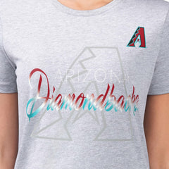 Arizona Diamondbacks G-III 4Her by Carl Banks Women's Super-Slim Fit Lightweight Shadow Logo Graphic T-Shirt - MLB T-shirts