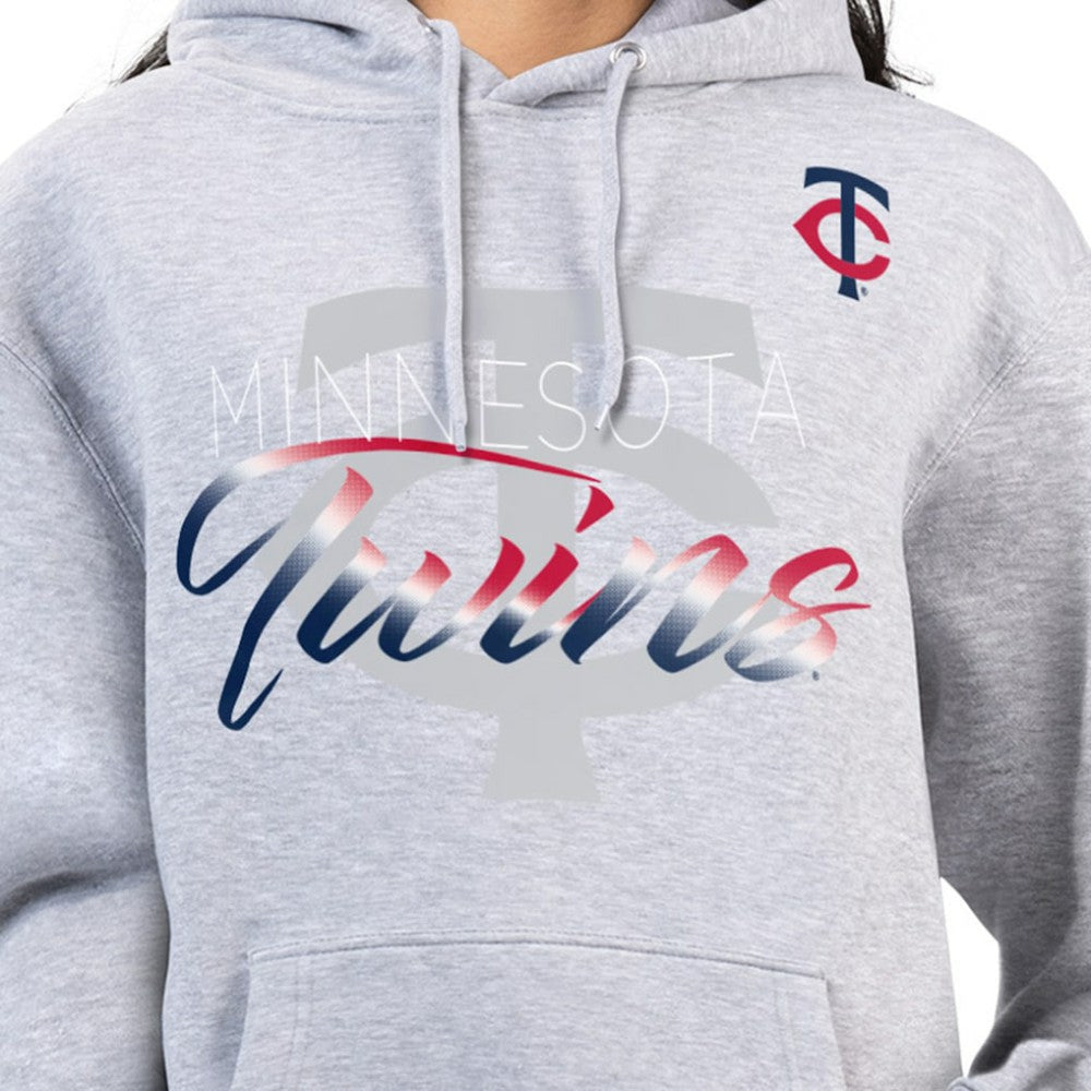 Minnesota Twins G-III 4Her by Carl Banks Women's Shadow Logo Graphic Pullover Hoodie - MLB Hoodies