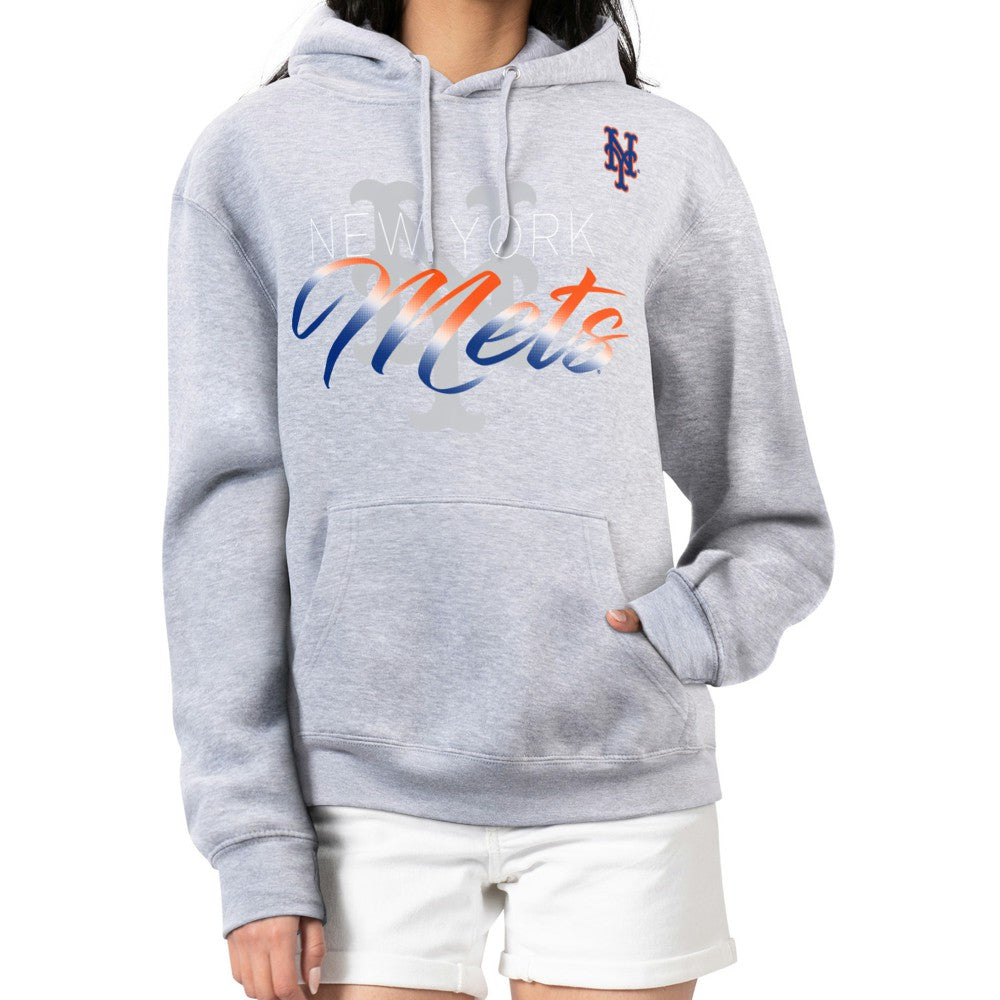 New York Mets G-III 4Her by Carl Banks Women's Shadow Logo Graphic Pullover Hoodie - MLB Hoodies