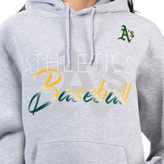 Athletics G-III 4Her by Carl Banks Women's Shadow Logo Graphic Pullover Hoodie - MLB Hoodies