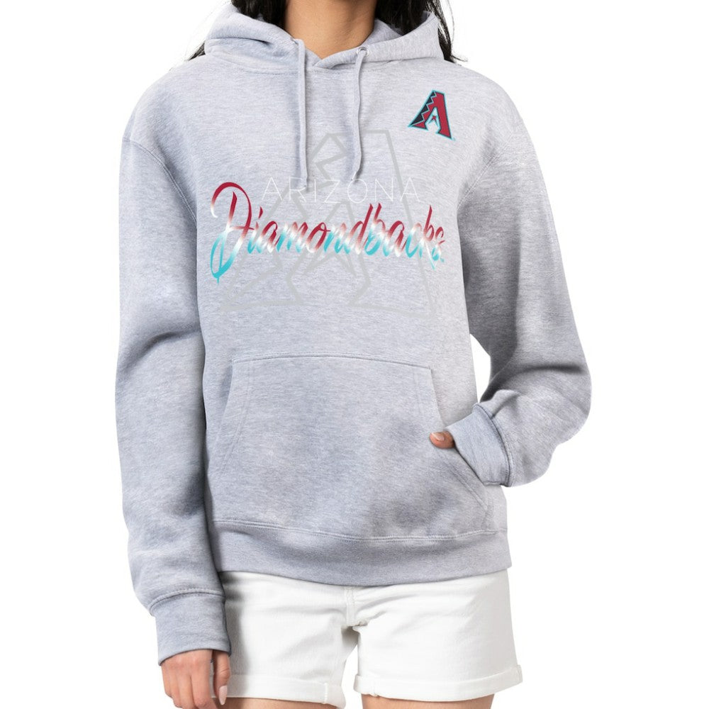 Arizona Diamondbacks G-III 4Her by Carl Banks Women's Shadow Logo Graphic Pullover Hoodie - MLB Hoodies