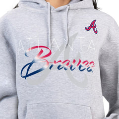 Atlanta Braves G-III 4Her by Carl Banks Women's Shadow Logo Graphic Pullover Hoodie - MLB Hoodies