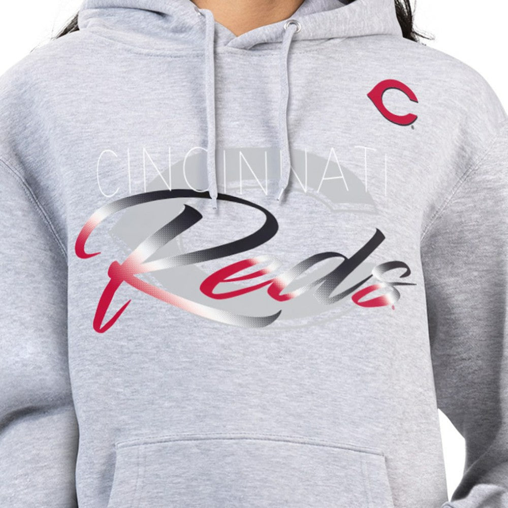 Cincinnati Reds G-III 4Her by Carl Banks Women's Shadow Logo Graphic Pullover Hoodie - MLB Hoodies