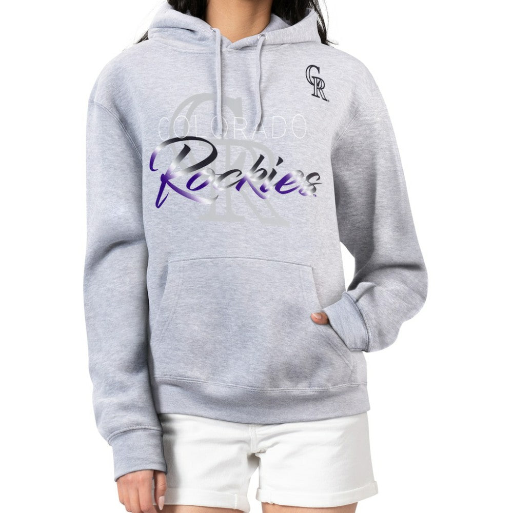 Colorado Rockies G-III 4Her by Carl Banks Women's Shadow Logo Graphic Pullover Hoodie - MLB Hoodies