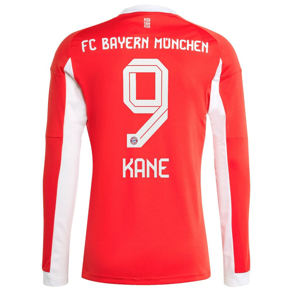 Harry Kane Bayern Munich 2025/26 Home Replica Long Sleeve Jersey