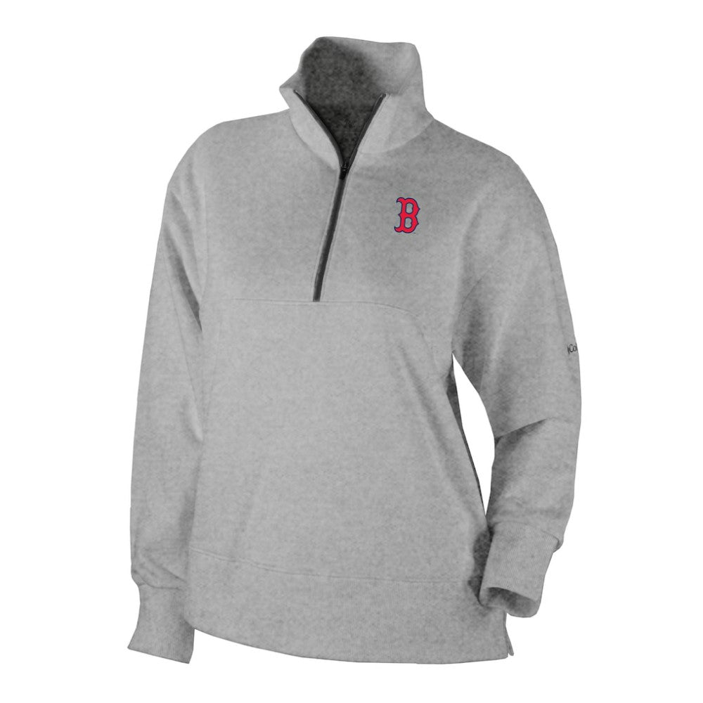 Boston Red Sox Columbia Women's Birchwood Hills Quarter-Zip Pullover - MLB Pullover