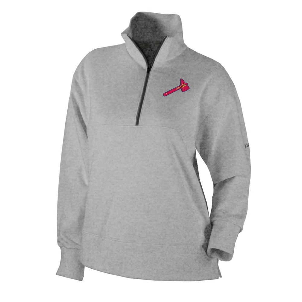 Atlanta Braves Columbia Women's Birchwood Hills Quarter-Zip Pullover - MLB Pullover