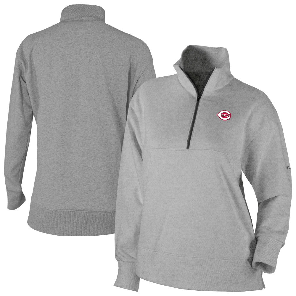 Cincinnati Reds Columbia Women's Birchwood Hills Quarter-Zip Pullover - MLB Pullover