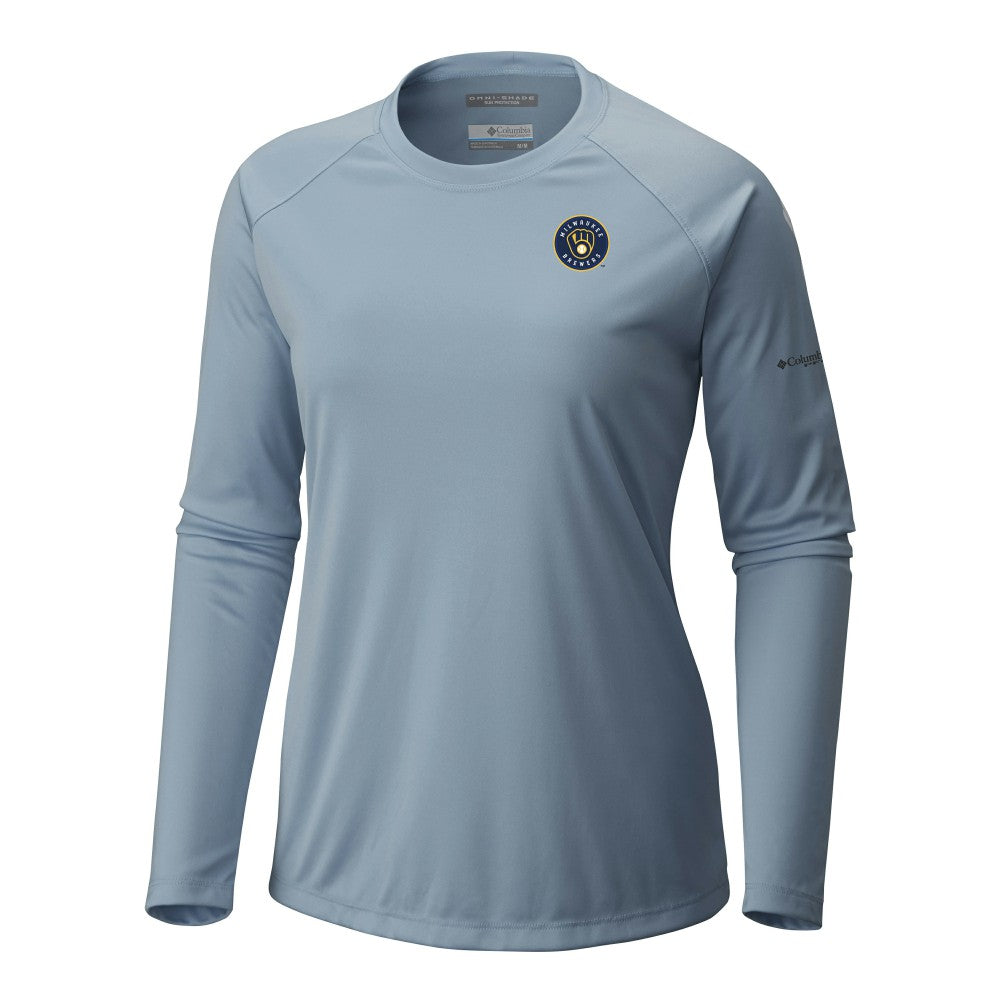 Milwaukee Brewers Columbia Tidal Tee II Long Sleeve T-Shirt - MLB T-shirts