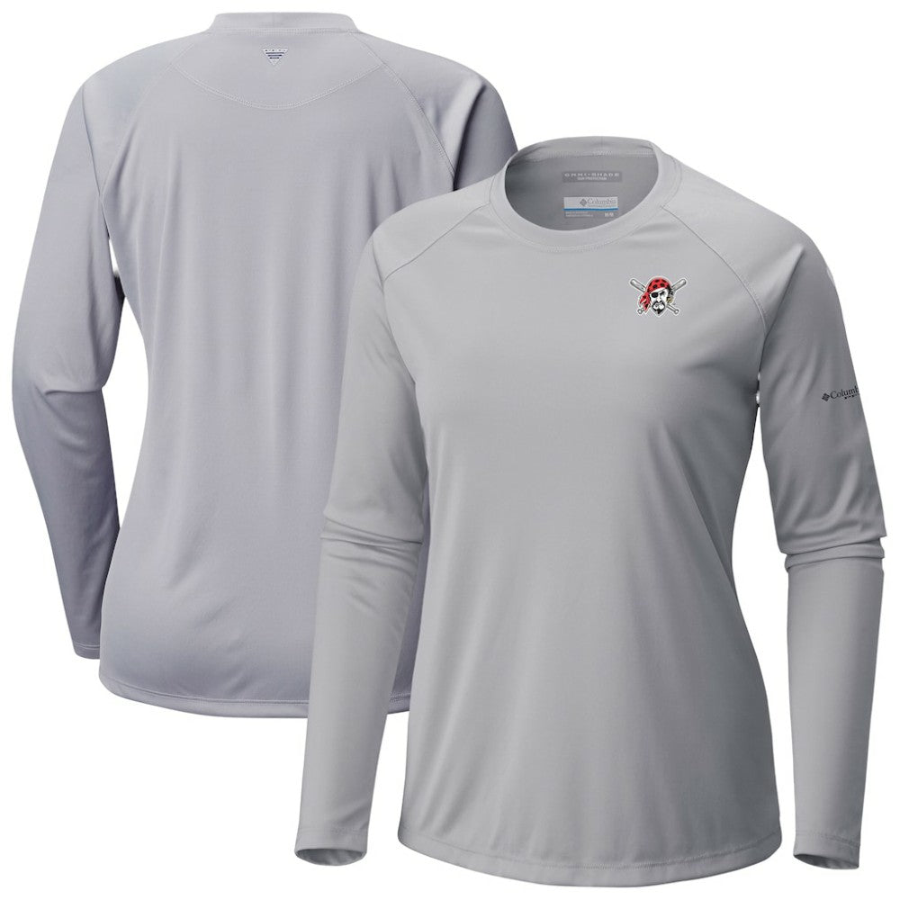 Pittsburgh Pirates Columbia Tidal Tee II Long Sleeve T-Shirt - MLB T-shirts
