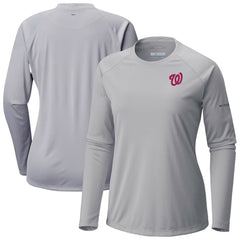 Washington Nationals Columbia Tidal Tee II Long Sleeve T-Shirt - MLB T-shirts