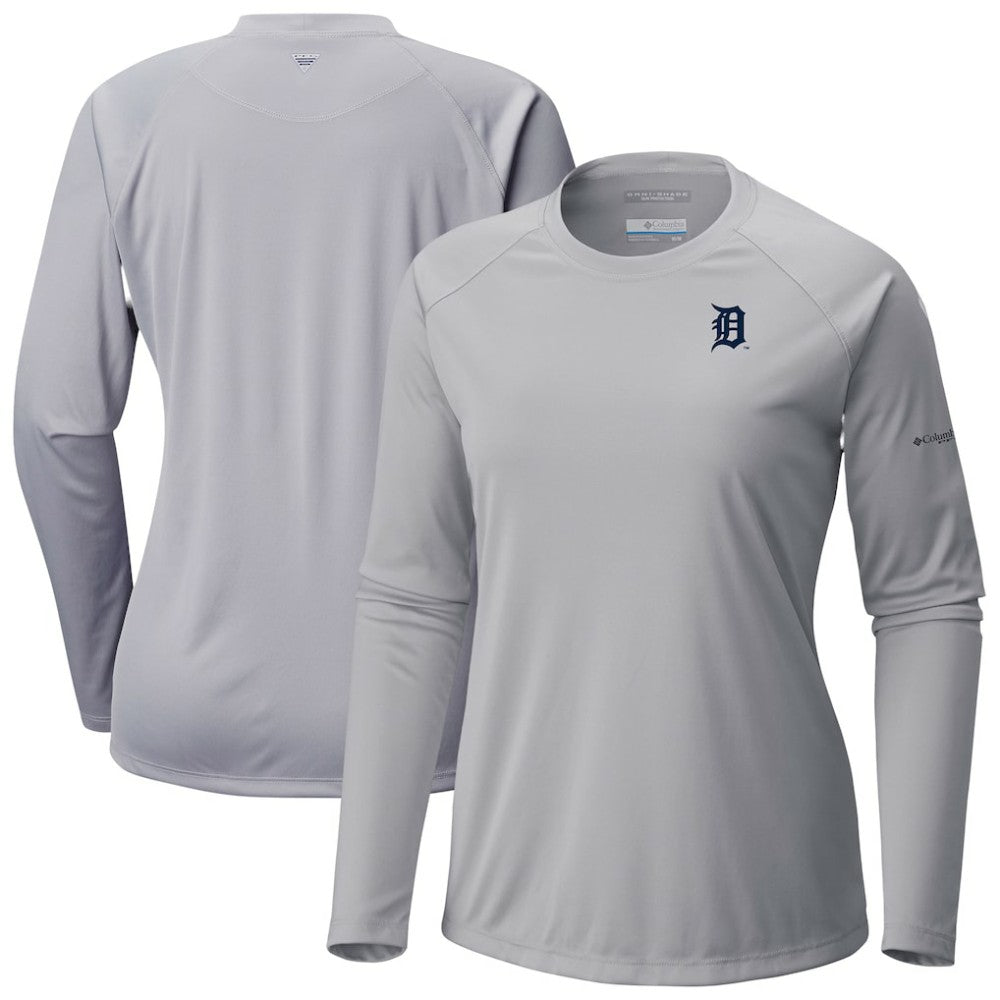 Detroit Tigers Columbia Tidal Tee II Long Sleeve T-Shirt - MLB T-shirts