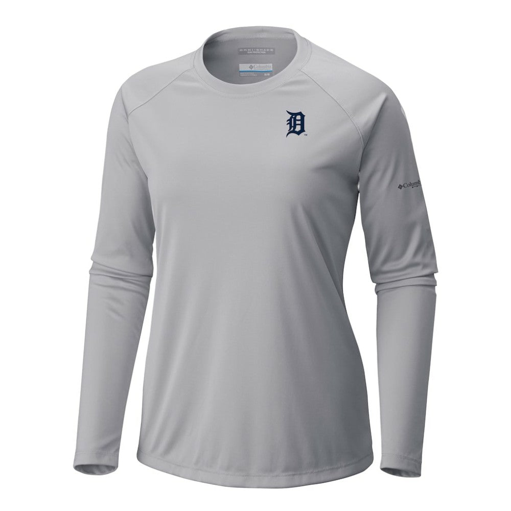 Detroit Tigers Columbia Tidal Tee II Long Sleeve T-Shirt - MLB T-shirts