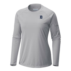 Detroit Tigers Columbia Tidal Tee II Long Sleeve T-Shirt - MLB T-shirts