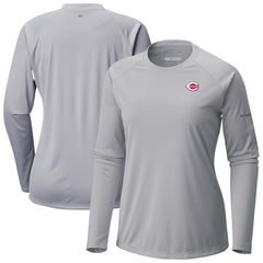 Cincinnati Reds Columbia Tidal Tee II Long Sleeve T-Shirt - MLB T-shirts