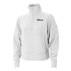Miami Marlins Columbia Women's Wickhams Hills Raglan Omni-Wick Quarter-Zip Pullover - MLB Pullover