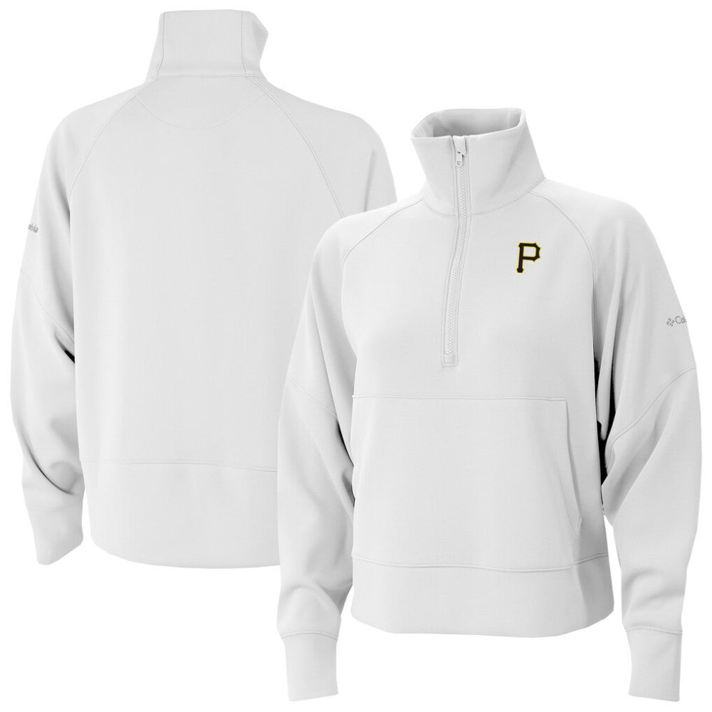 Pittsburgh Pirates Columbia Women's Wickhams Hills Raglan Omni-Wick Quarter-Zip Pullover - MLB Pullover