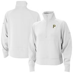 Pittsburgh Pirates Columbia Women's Wickhams Hills Raglan Omni-Wick Quarter-Zip Pullover - MLB Pullover