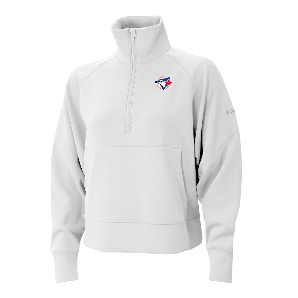 Toronto Blue Jays Columbia Women's Wickhams Hills Raglan Omni-Wick Quarter-Zip Pullover - MLB Pullover
