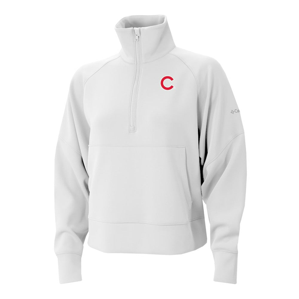 Chicago Cubs Columbia Women's Wickhams Hills Raglan Omni-Wick Quarter-Zip Pullover - MLB Pullover