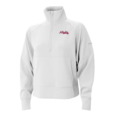Atlanta Braves Columbia Women's Wickhams Hills Raglan Omni-Wick Quarter-Zip Pullover - MLB Pullover