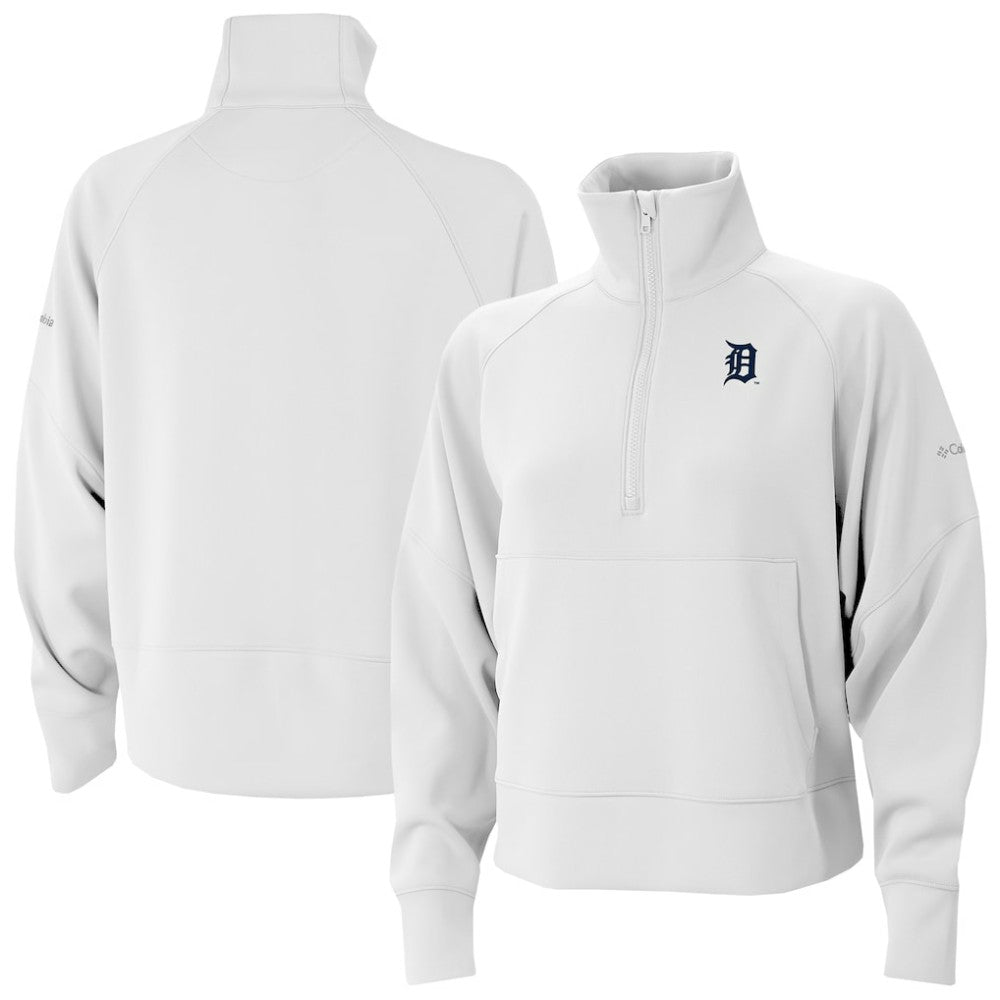 Detroit Tigers Columbia Women's Wickhams Hills Raglan Omni-Wick Quarter-Zip Pullover - MLB Pullover
