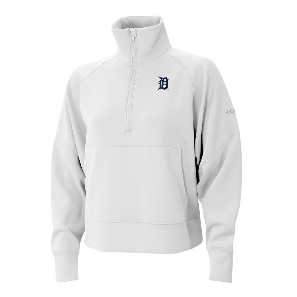 Detroit Tigers Columbia Women's Wickhams Hills Raglan Omni-Wick Quarter-Zip Pullover - MLB Pullover